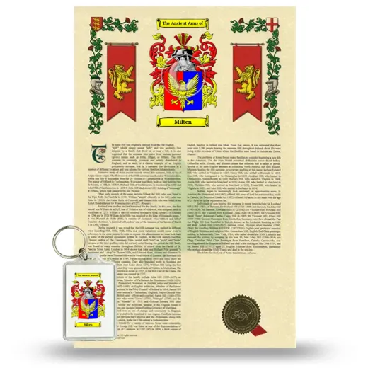 Milten Armorial History and Keychain Package