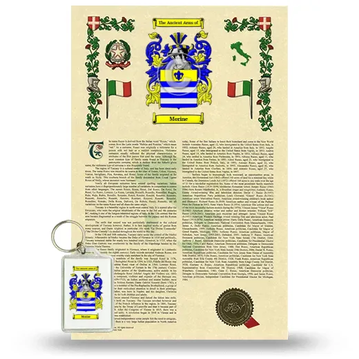 Morine Armorial History and Keychain Package