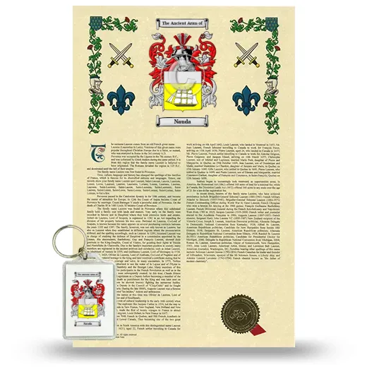 Nauda Armorial History and Keychain Package