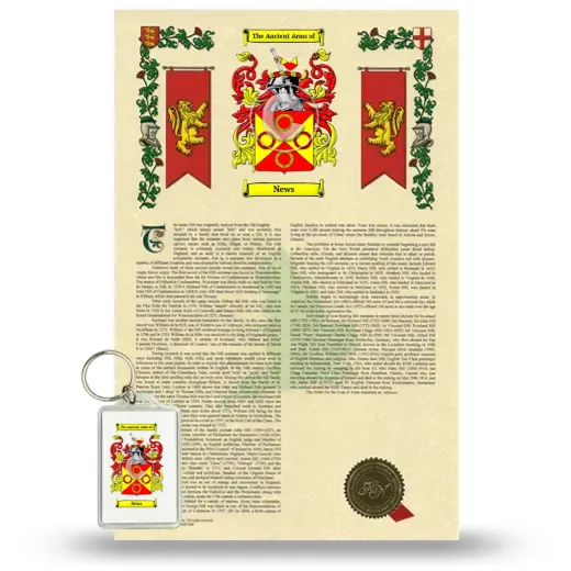 News Armorial History and Keychain Package