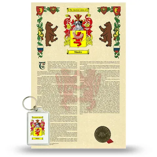 Nimitz Armorial History and Keychain Package