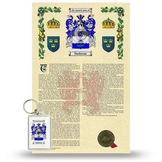 Nordstrom Armorial History and Keychain Package