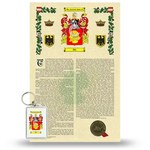 Ott Armorial History and Keychain Package