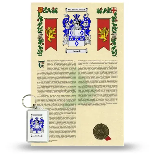 Pernell Armorial History and Keychain Package