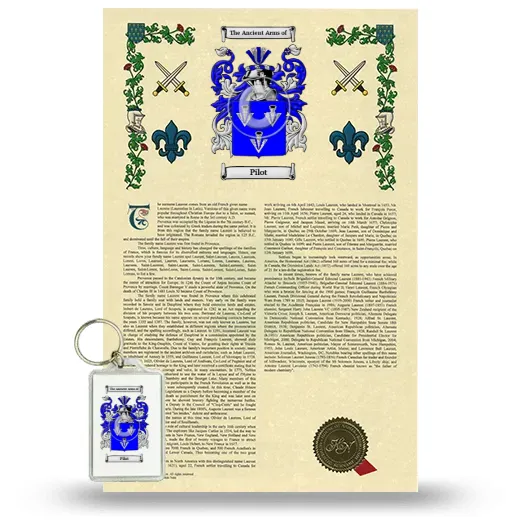 Pilot Armorial History and Keychain Package