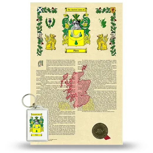 Pires Armorial History and Keychain Package