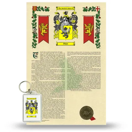 Price Armorial History and Keychain Package
