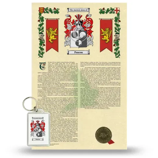 Puncon Armorial History and Keychain Package