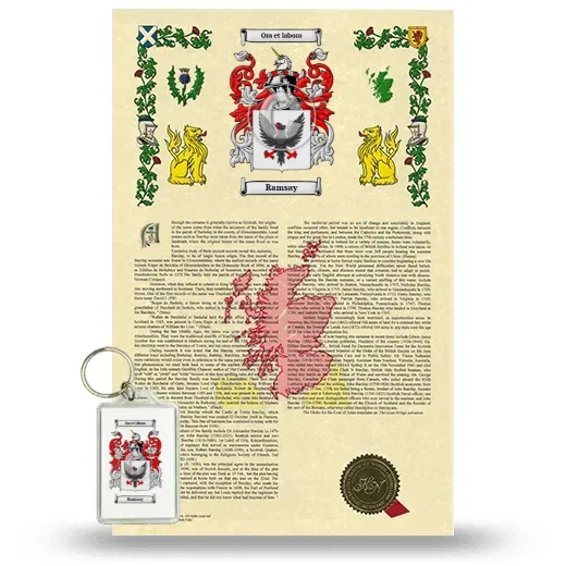 Ramsay Armorial History and Keychain Package