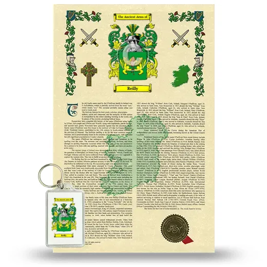 Reilly Armorial History and Keychain Package