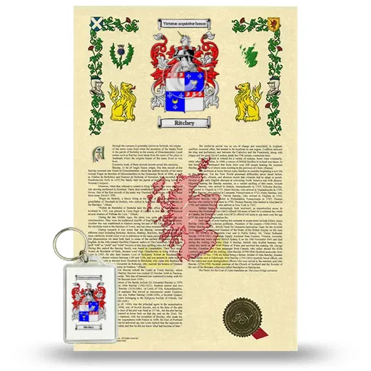 Ritchey Armorial History and Keychain Package