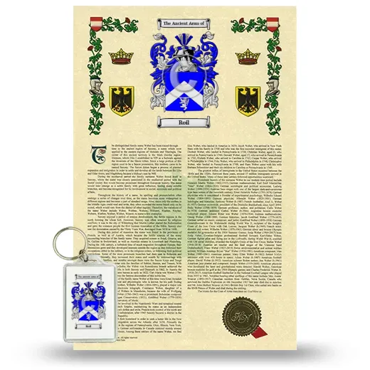 Roil Armorial History and Keychain Package
