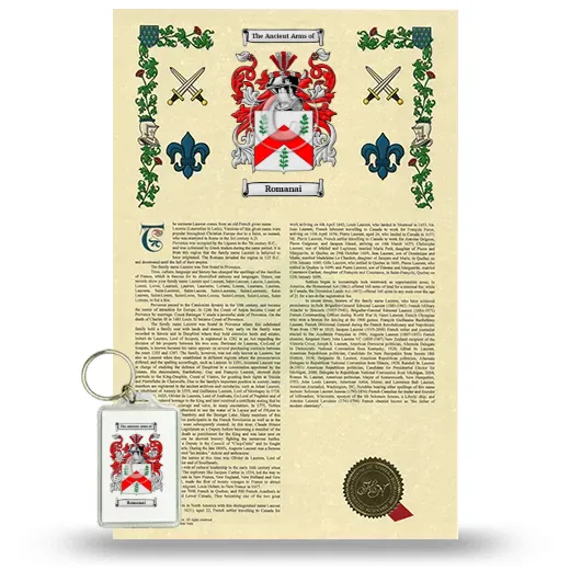 Romanai Armorial History and Keychain Package