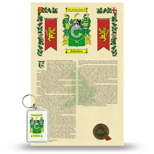 Rotherham Armorial History and Keychain Package
