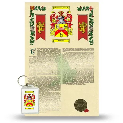 Sarwar Armorial History and Keychain Package