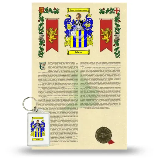 Schurr Armorial History and Keychain Package