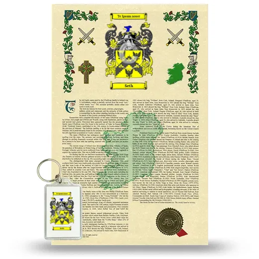 Seth Armorial History and Keychain Package