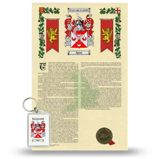 Spray Armorial History and Keychain Package