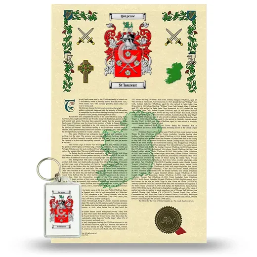 St'laurent Armorial History and Keychain Package