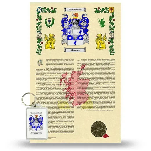 Stannus Armorial History and Keychain Package