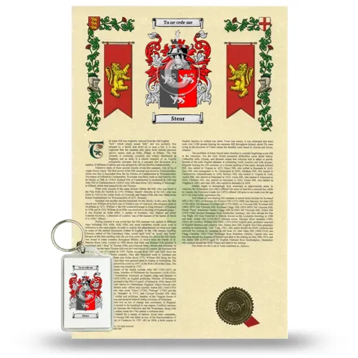 Stear Armorial History and Keychain Package