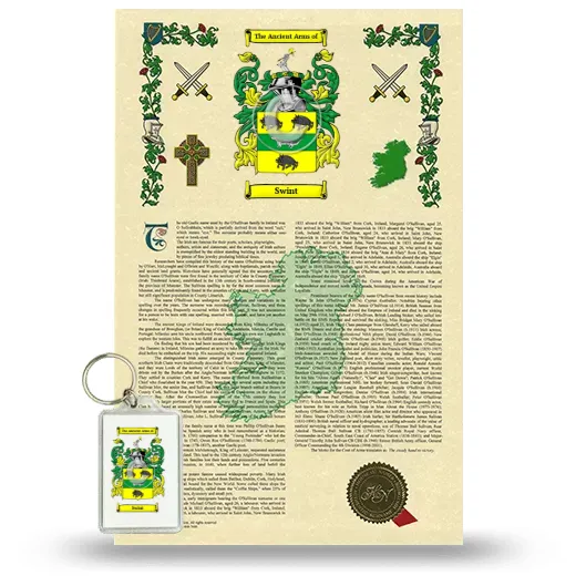 Swint Armorial History and Keychain Package