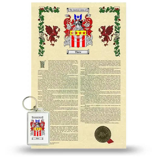 Thew Armorial History and Keychain Package
