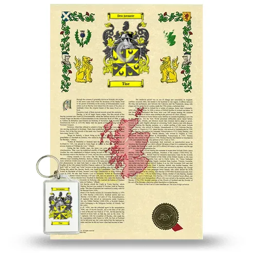 Tise Armorial History and Keychain Package