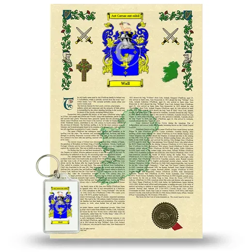 Wall Armorial History and Keychain Package