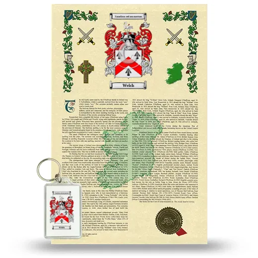 Welch Armorial History and Keychain Package