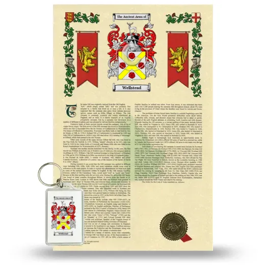 Wellstead Armorial History and Keychain Package
