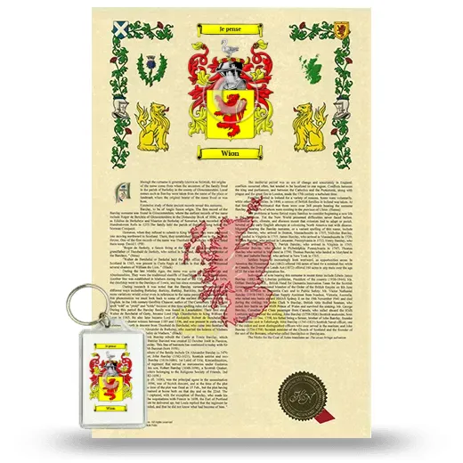 Wion Armorial History and Keychain Package