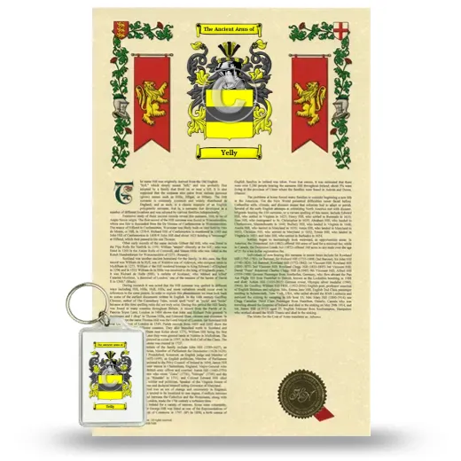 Yelly Armorial History and Keychain Package