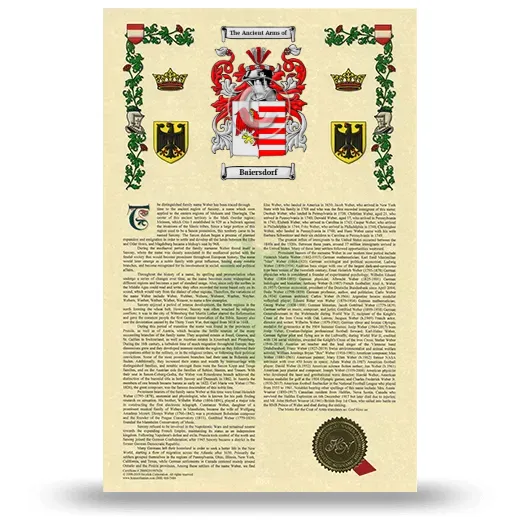 Baiersdorf Armorial History with Coat of Arms