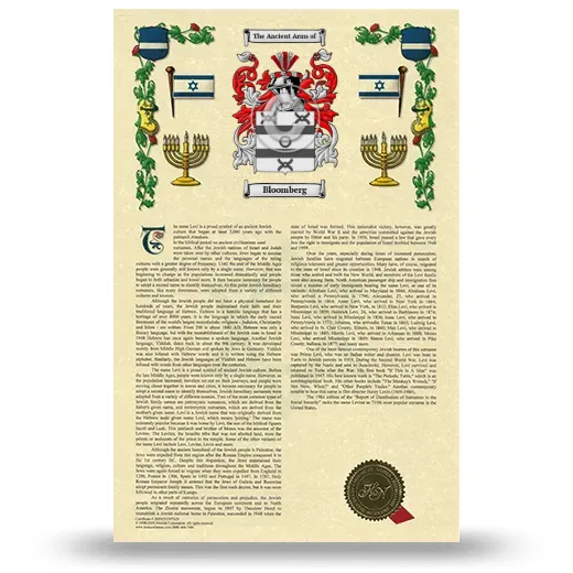 Bloomberg Armorial History with Coat of Arms