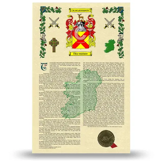 Fitz-eustace Armorial History with Coat of Arms