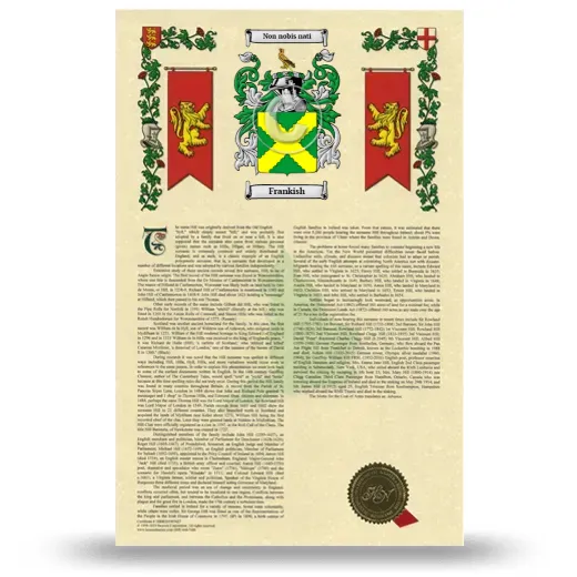 Frankish Armorial History with Coat of Arms