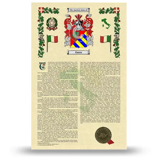 Guera Armorial History with Coat of Arms