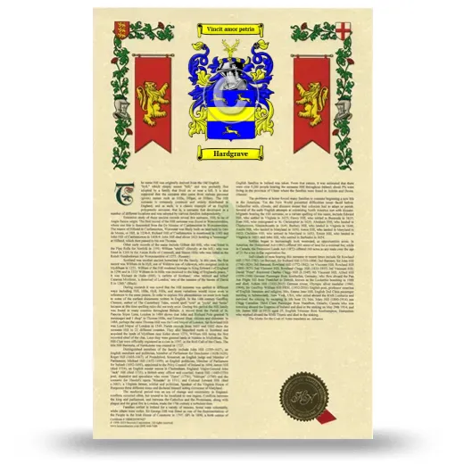 Hardgrave Armorial History with Coat of Arms