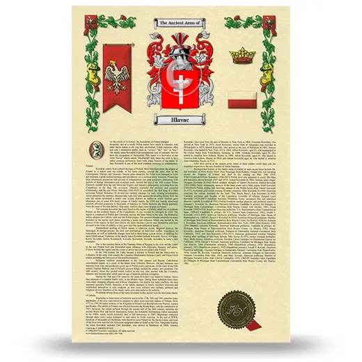 Hlavac Armorial History with Coat of Arms