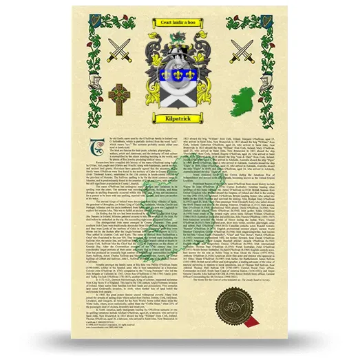 Kilpatrick Armorial History with Coat of Arms
