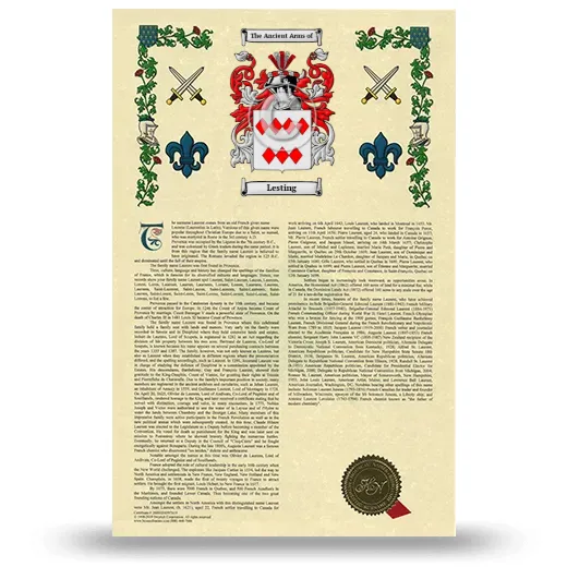 Lesting Armorial History with Coat of Arms