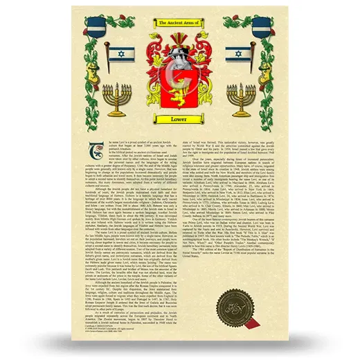 Lower Armorial History with Coat of Arms