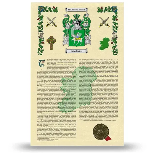MacGuire Armorial History with Coat of Arms