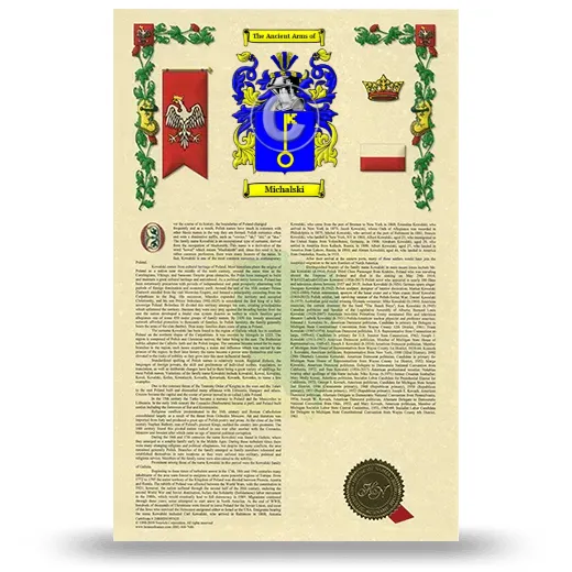 Michalski Armorial History with Coat of Arms