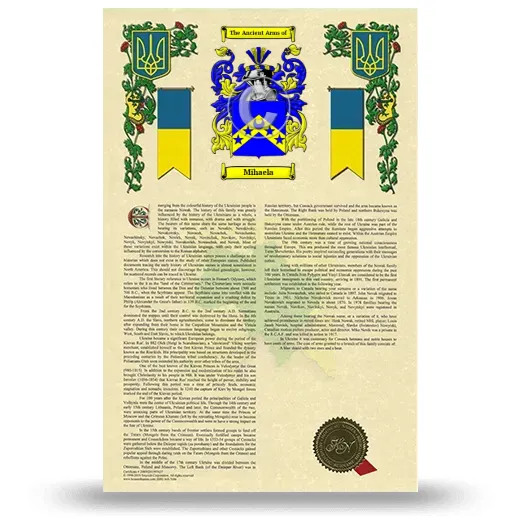 Mihaela Armorial History with Coat of Arms