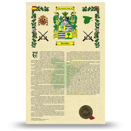 Morabito Armorial History with Coat of Arms