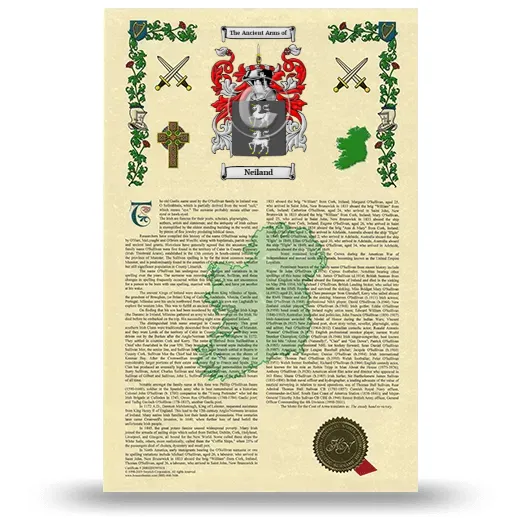 Neiland Armorial History with Coat of Arms