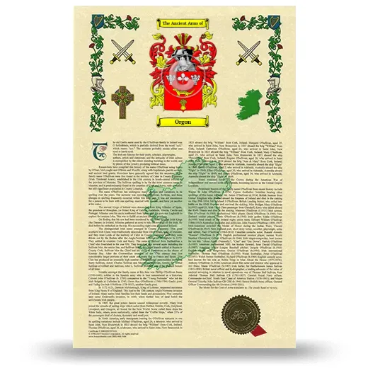 Orgon Armorial History with Coat of Arms