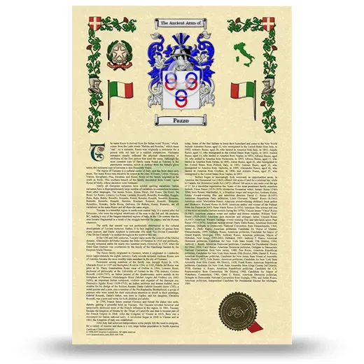 Pazzo Armorial History with Coat of Arms
